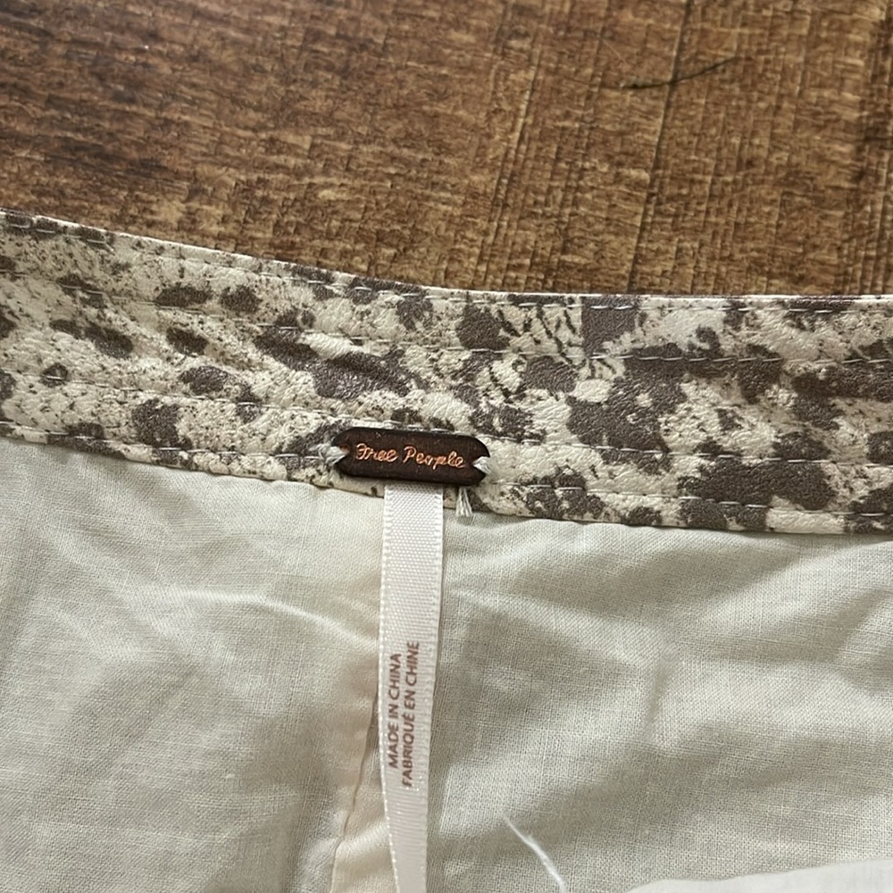 Free People Printed Fake Out Faux Wrap Skirt NWT - Picture 11 of 12
